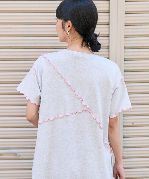 ワンピース 配色メロー ロゴワンピース/カットワンピース/Tシャツワンピース | FREAK'S STORE | 08