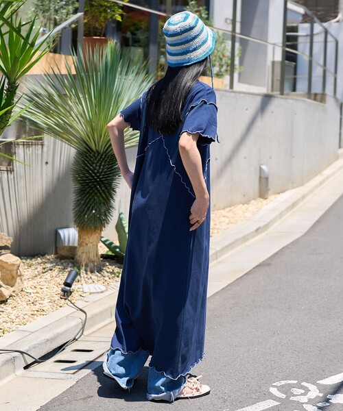 ワンピース 配色メロー ロゴワンピース/カットワンピース/Tシャツワンピース | FREAK'S STORE | 13