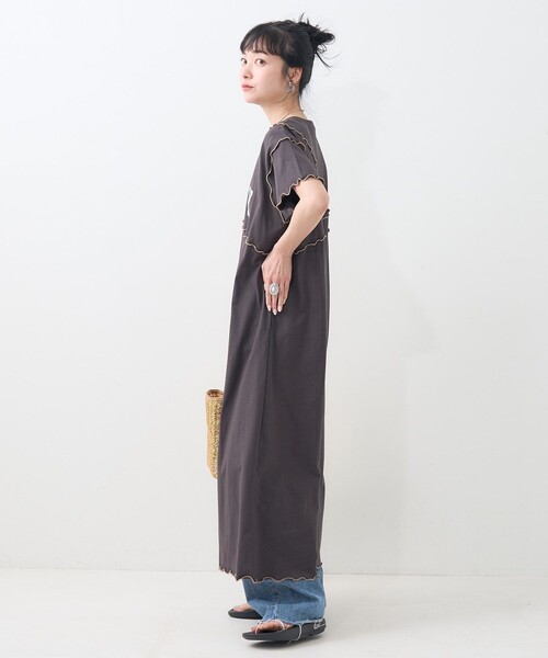 ワンピース 配色メロー ロゴワンピース/カットワンピース/Tシャツワンピース | FREAK'S STORE | 17