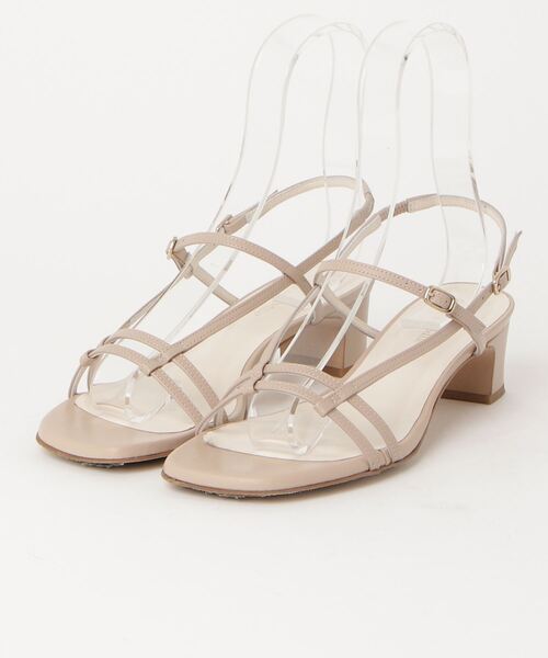 ODETTE E ODILE 「ODETTE ODILE」 ヒールサンダル 24.5cm ベージュ 