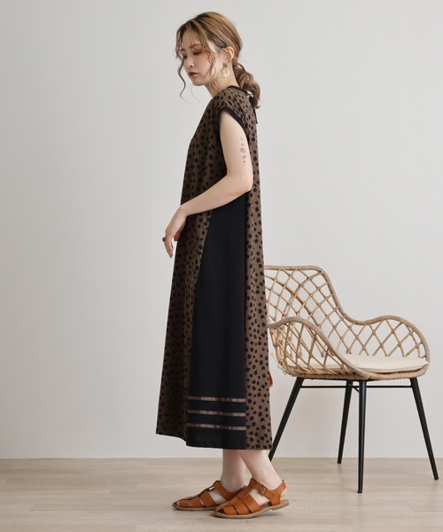 EK♡mama専用　NICOLITA ANNA グレー ワンピース 12ヶ月 Anna Nicola ワンピース AnnaNicola アニマルドットワンピース