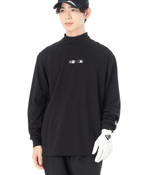 【未使用】ブリストル ニューエラ ゴルフ ポロシャツ カットソー M 黒 NEW ERA（ニューエラ） ポロシャツ ニューエラゴルフ 長袖Tシャツ MLB