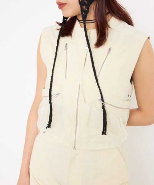 SLY（スライ）の「MILITARY LONG VEST ミリタリー ロング ベスト