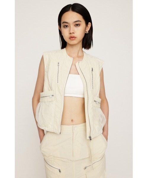 SLY ベスト ジレ MESH DOCKING MILITALY VEST メッシュ