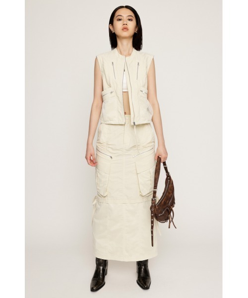 ベスト ジレ MESH DOCKING MILITALY VEST メッシュ ドッキング ミリタリー ベスト / セットアップ可 ノースリーブトップス SLY ベスト ジレ MESH DOCKING MILITALY VEST メッシュ