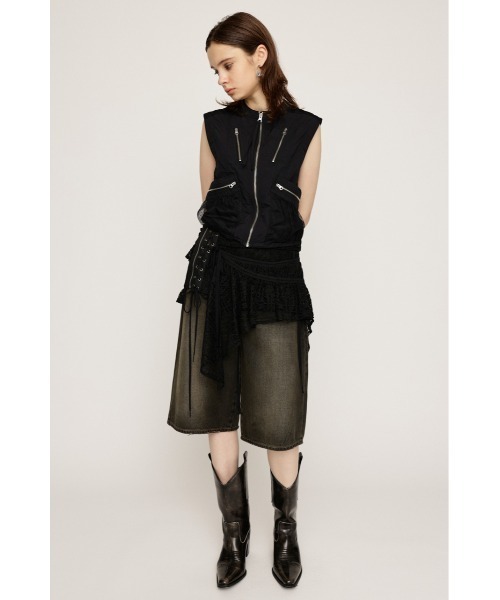 ベスト ジレ MESH POCKET DOUBLE ZIP VEST レディース ベスト ジレ MESH POCKET DOUBLE ZIP VEST レディース