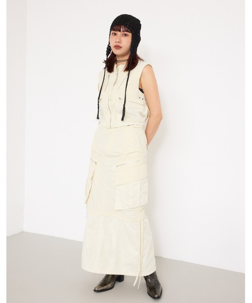 SLY ベスト ジレ MESH DOCKING MILITALY VEST メッシュ
