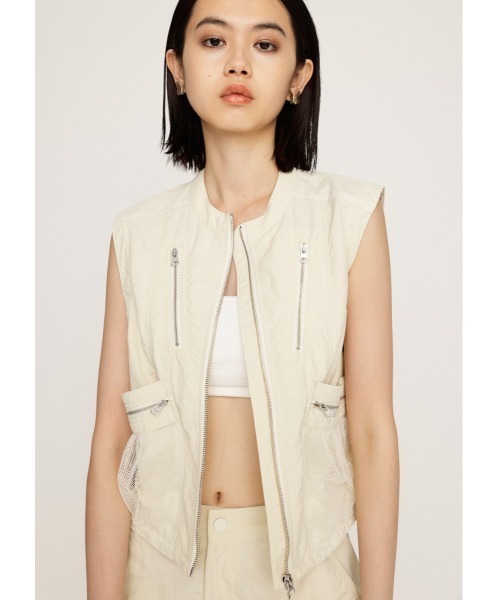 SLY ベスト ジレ MESH DOCKING MILITALY VEST メッシュ