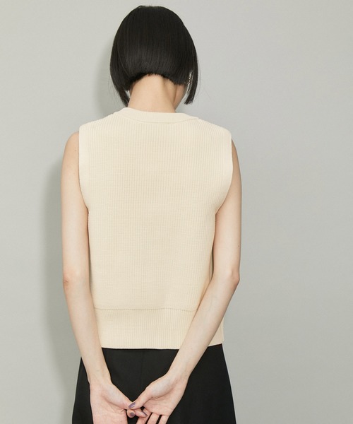 ADAM ET ROPE' アダムエロペ BIGボタンニットジレ ADAM ET ROPÉ FEMME(アダム エ ロペ ファム) / 【WEB限定