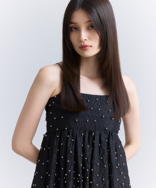 シアージャガードスタッズキャミワンピース(S OFF WHITE): ONEPIECE