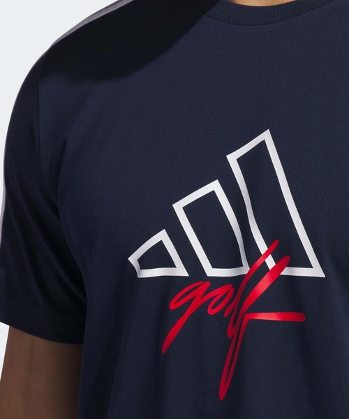 韓国人気 [adidas] ゴルフ カルチャー グラフィック Tシャツ adidas tシャツ グラフィック Tシャツ「adidas Golf/アディダス