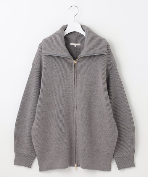 自由区（ジユウク） コート アウター ジップアップニット アウター