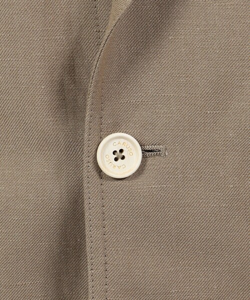 Caruso セットアップ CARUSO ELBA リネンウール ダブルブレス