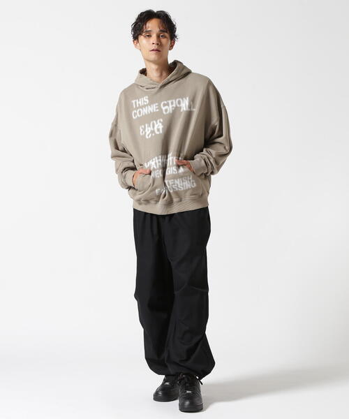 正規品 LHP ダンケシェーン トップス ジップアップパーカー ブリーチ加工 DankeSchon/ダンケシェーン/COATING TENCEL ZIP HOODIE | L.H.P