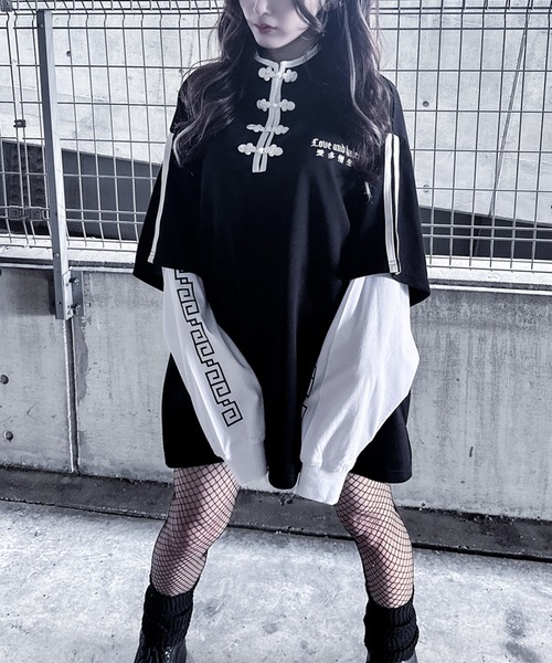 tシャツ AGAWD ベルトレイヤードトップス　 レディース メンズ AGAWD tシャツ レイヤードトップス レディース メンズ