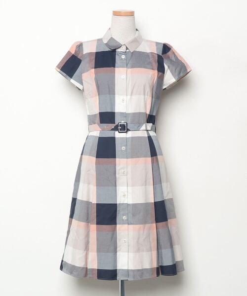 BLUE LABEL CRESTBRIDGE 半袖ワンピース 38 BLUE LABEL CRESTBRIDGE 「BLUE CRESTBRIDGE」 半袖ワンピース