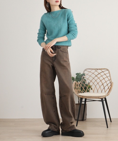 FUNALIVE（ファンアライブ） ニット セーター je crois soi フェザー