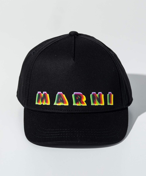 MARNI キャップ　ラフィア　ロゴ　ブランド　夏　帽子 楽天市場】【定価70,400円(税込)】MARNI マルニ ロゴとラフィア