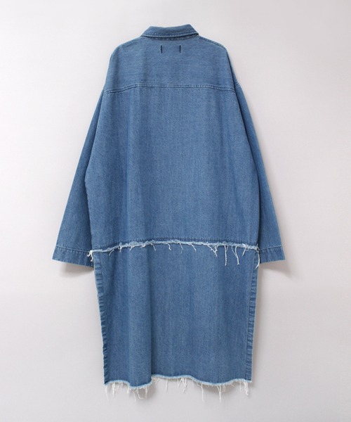 新品　ワンピース RNA｜D1663 デニムロングシャツワンピース | Rakuten Fashion