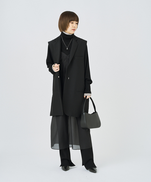 ベスト ジレ 「追加」TW二重織オーバーサイズベスト レディース HARDY NOIR ベスト ジレ 「追加」TW二重織オーバーサイズベスト