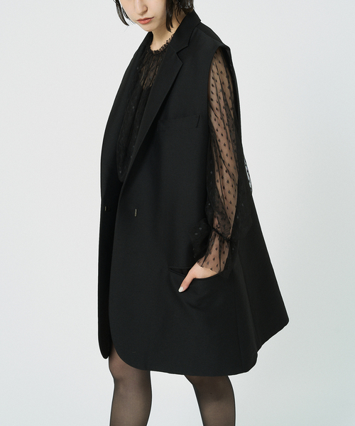 ベスト ジレ 「追加」TW二重織オーバーサイズベスト レディース HARDY NOIR ベスト ジレ 「追加」TW二重織オーバーサイズベスト