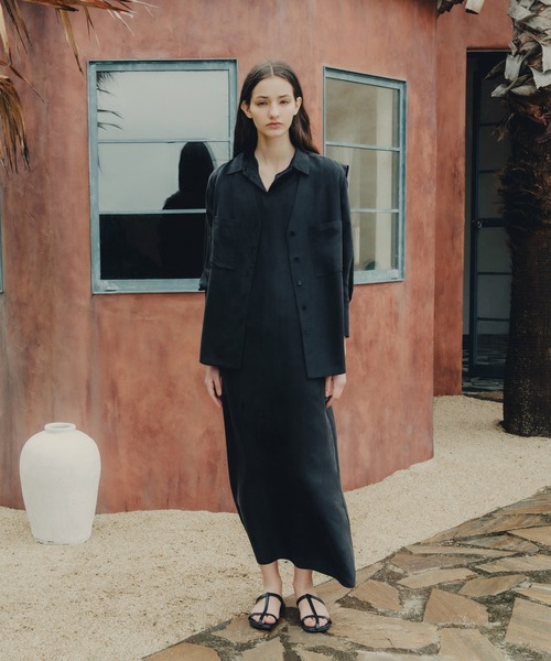ベスト ジレ 「25SS」GENTLE SILKジレ「セットアップ対応」 レディース SALON adam et rope' ベスト ジレ 「25SS」GENTLE SILKジレ