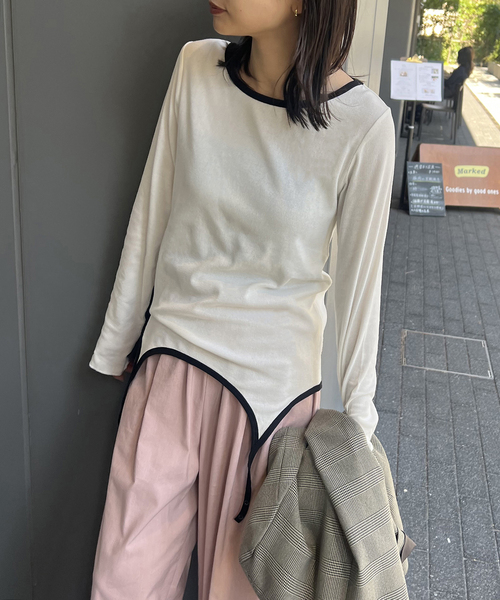tシャツ ベアテレコ2WAY ロングT レディース