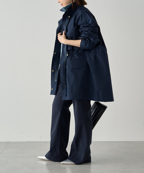LOUNGEDRESS ミリタリーサテンブルゾン Loungedress ブルゾン アウター ミリタリーサテンブルゾン