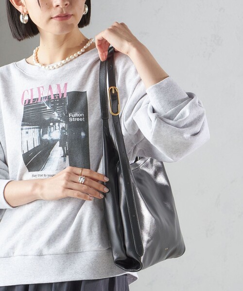 Beau're トートバッグ BEAURE:パーティション レザー バッグ 小