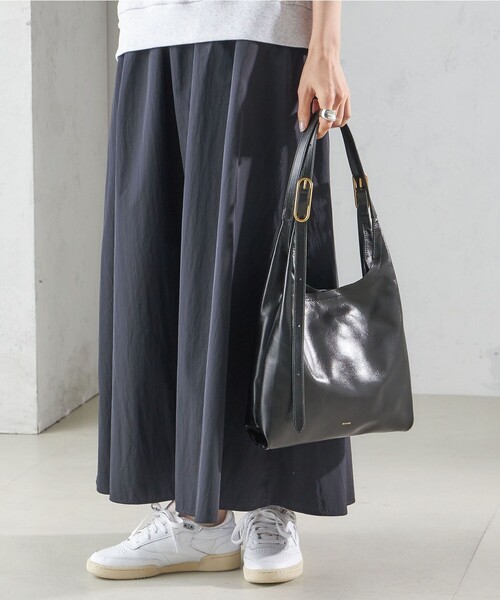 Beau're トートバッグ BEAURE:パーティション レザー バッグ 小