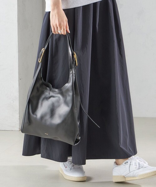 Beau're トートバッグ BEAURE:パーティション レザー バッグ 小