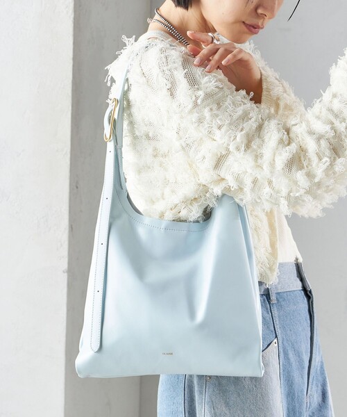Beau're トートバッグ BEAURE:パーティション レザー バッグ 小