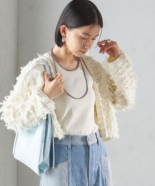 Beau're トートバッグ BEAURE:パーティション レザー バッグ 小