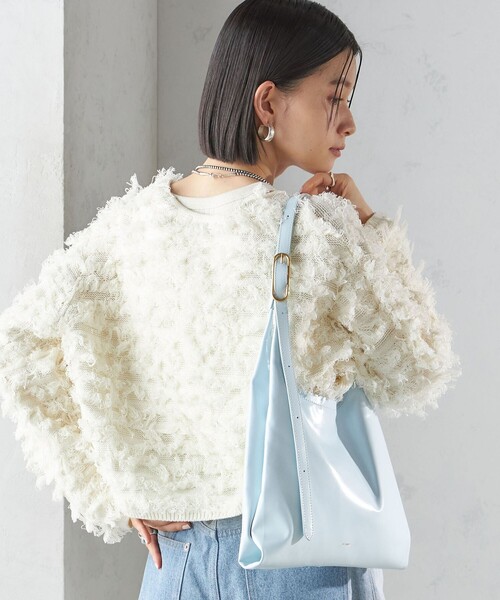 Beau're トートバッグ BEAURE:パーティション レザー バッグ 小