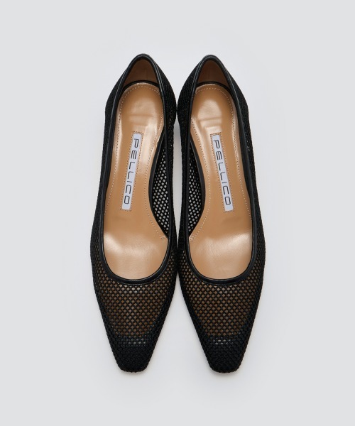 ペリーコ メッシュパンプス PELLICO VENERE MESH　ブラック PELLICO パンプス VENERE メッシュ 3.5cm BLACK : ZOZOTOWN