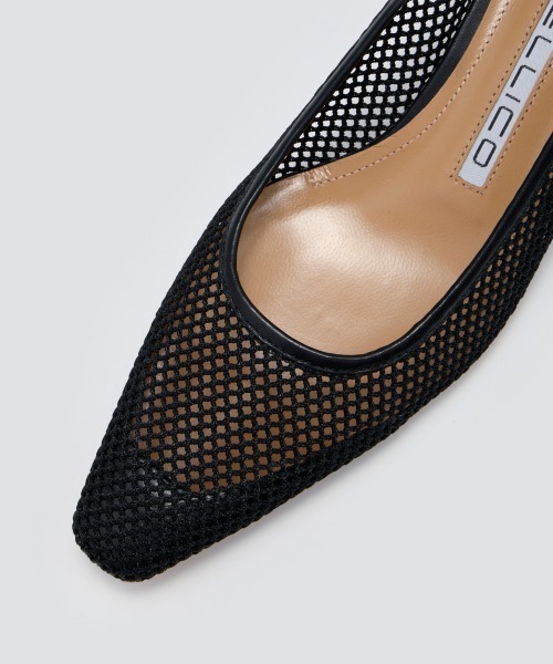 ペリーコ メッシュパンプス PELLICO VENERE MESH　ブラック PELLICO パンプス VENERE メッシュ 3.5cm BLACK : ZOZOTOWN