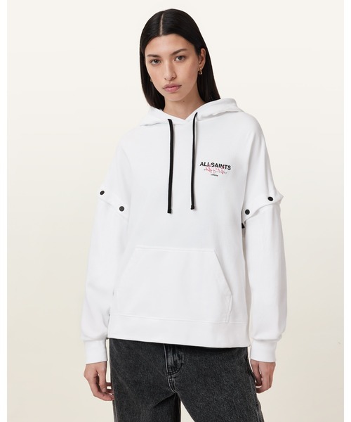 パーカー AMORE AMPHIE EMBROIDERED HOODIE | AMORE アンフィ 刺繍 フーディー レディース