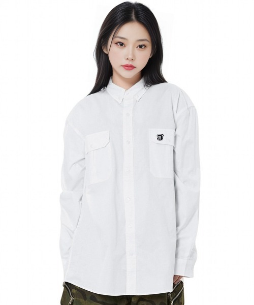 ブラウス シャツ 「OY/オーワイ」DOUBLE POCKET WORK SHIRT/ダブルポケットワークシャツ レディース メンズ