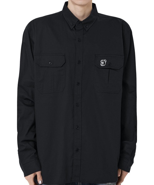 ブラウス シャツ 「OY/オーワイ」DOUBLE POCKET WORK SHIRT/ダブルポケットワークシャツ レディース メンズ OY/オーワイ』DOUBLE POCKET WORK SHIRT/ダブルポケットワーク