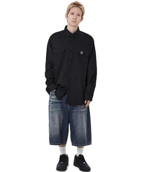 ブラウス シャツ 「OY/オーワイ」DOUBLE POCKET WORK SHIRT/ダブルポケットワークシャツ レディース メンズ OY ブラウス シャツ 「OY/オーワイ」DOUBLE POCKET WORK SHIRT