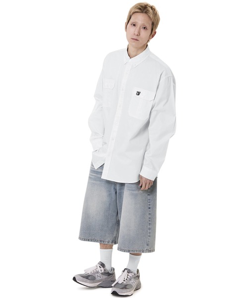 ブラウス シャツ 「OY/オーワイ」DOUBLE POCKET WORK SHIRT/ダブルポケットワークシャツ レディース メンズ OY ブラウス シャツ 「OY/オーワイ」DOUBLE POCKET WORK SHIRT