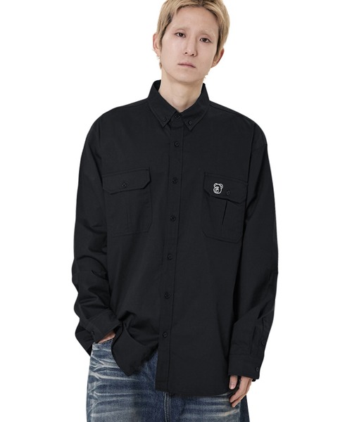 ブラウス シャツ 「OY/オーワイ」DOUBLE POCKET WORK SHIRT/ダブルポケットワークシャツ レディース メンズ OY ブラウス シャツ 「OY/オーワイ」DOUBLE POCKET WORK SHIRT