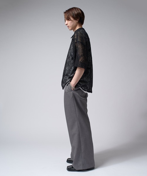 lui's シャツ CHEMISE Lui's ポリギャババンドカラーシャツ | Lui's(ルイス