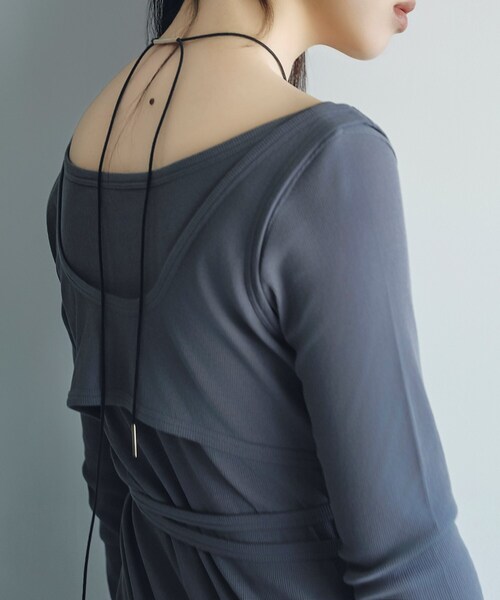 tシャツ bra top layered tee レディース