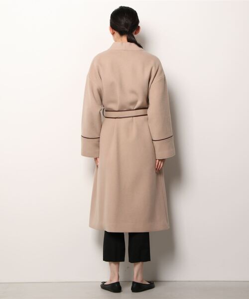 BEAMS LIGHTS（ビームス ライツ） ノーカラーコート ONE SIZE ベージュ