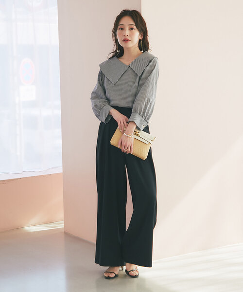 La boutique Bonbon ブラウス シャツ 「大人っぽビックカラー