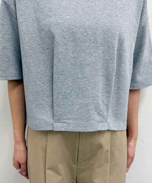 tシャツ 後ろ裾タックプルオーバー レディース AMERICAN HOLIC tシャツ 接触冷感裾タックカットプルオーバー
