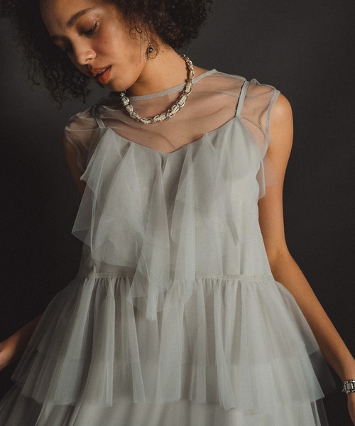 et.UNiVER ドレス Frourish blouse setup dress : ZOZOTOWN Yahoo!店