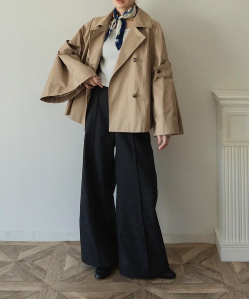 RANCLIC big collar double short coat コート RANCLIC ショートコート