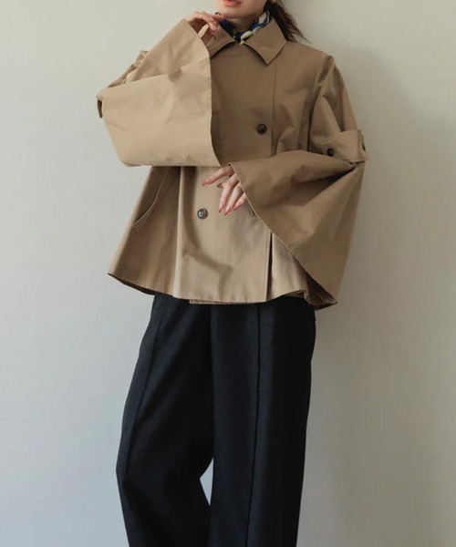 RANCLIC ショートコート RANCLIC]ダブルトレンチショートコート | KOBUNSHA SELECT SHOP